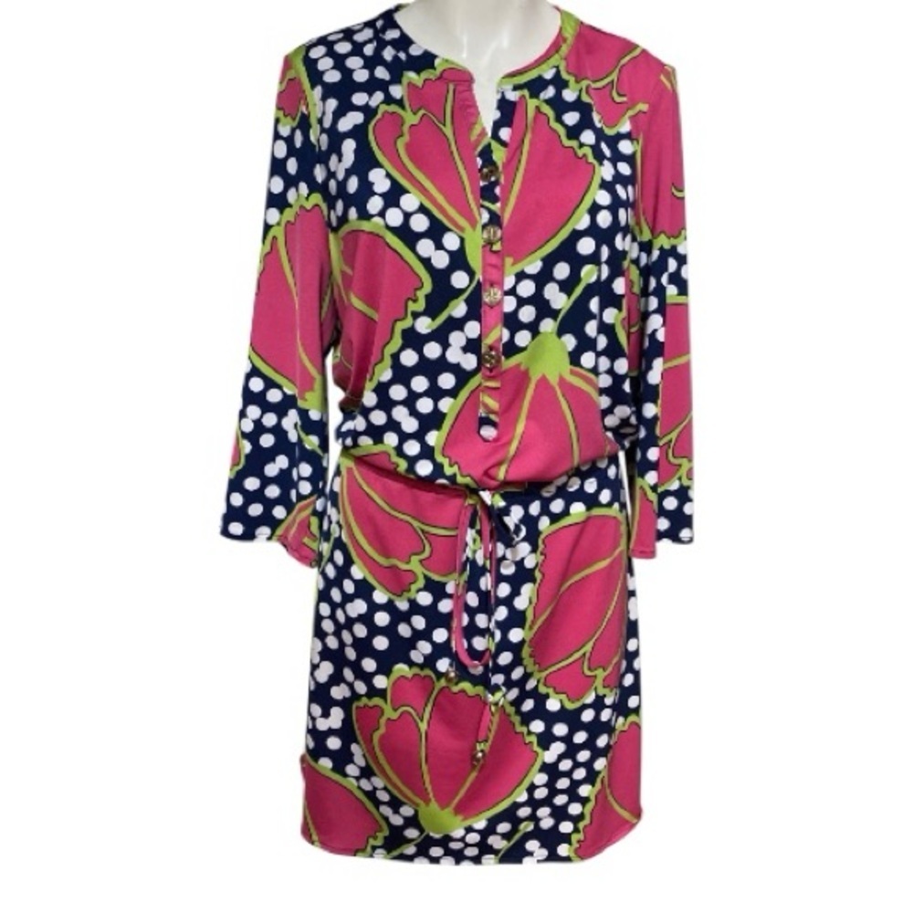 Tracy Negoshian Multicolor Floral Dress Size XL